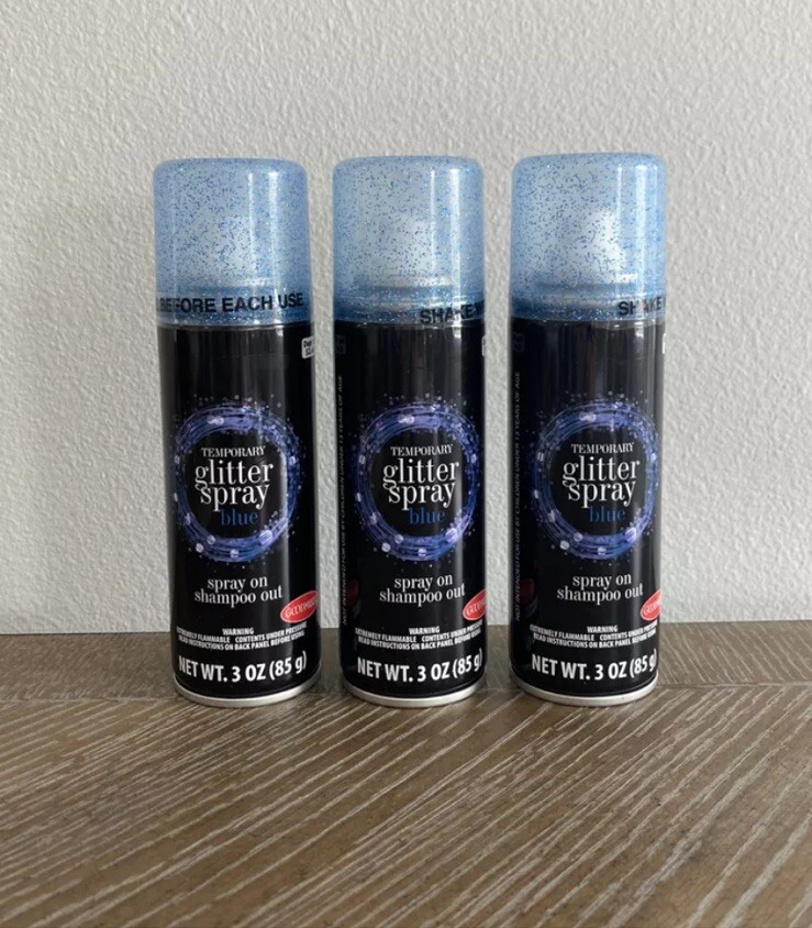 Blue Glitter Bundle 3oz Each Lot Of 3