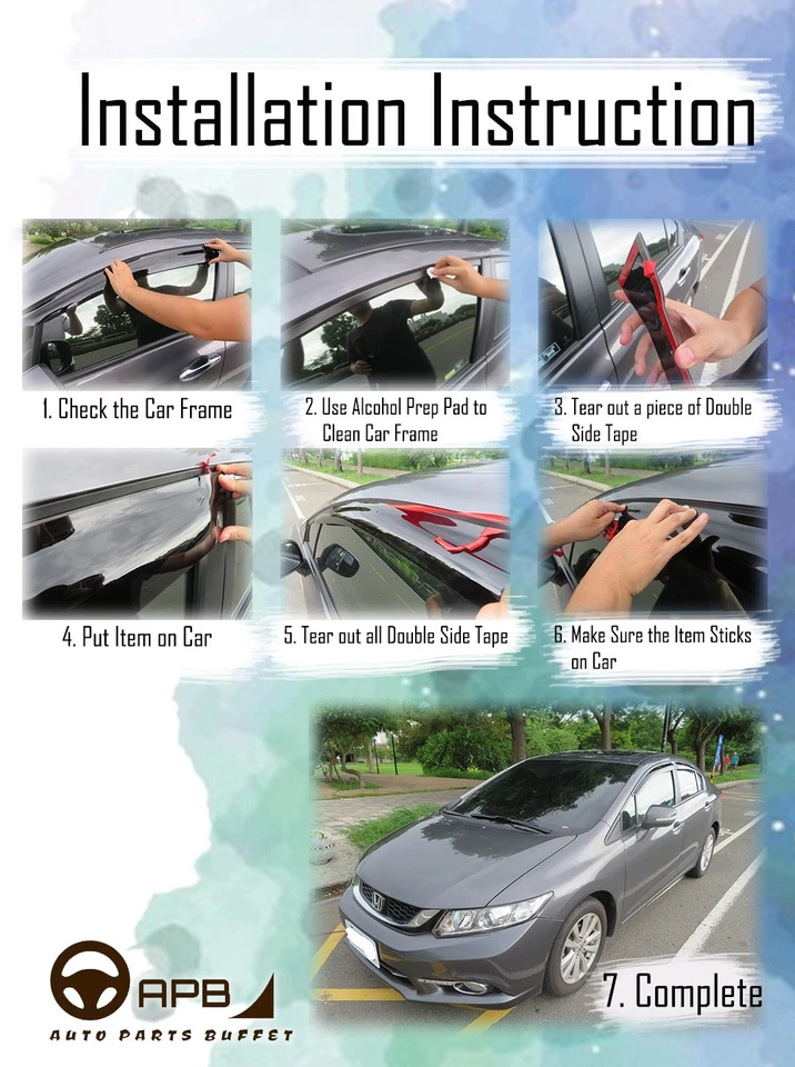 For LEXUS LX570 2008-2021 Chrome Trim Window Visor Guard Vent Deflector - Image 4 of 4