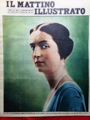 Il Mattino Illustrato 19 March 1934 Anna D'Aosta Convento Sinai Di Bartolo Gaeta