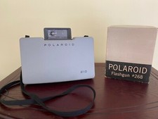 Polaroid 210 Automatic Land Camera and Polaroid Flashgun 268 - untested