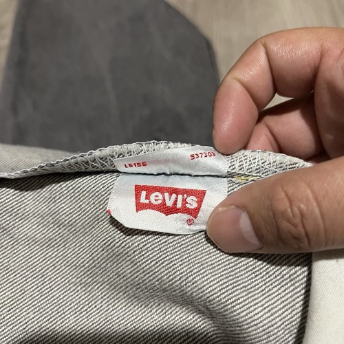 Levis 501XX Jeans Mens 40x30(Actual 37x28) Gray Black Denim Button Fly Straight - Picture 9 of 15