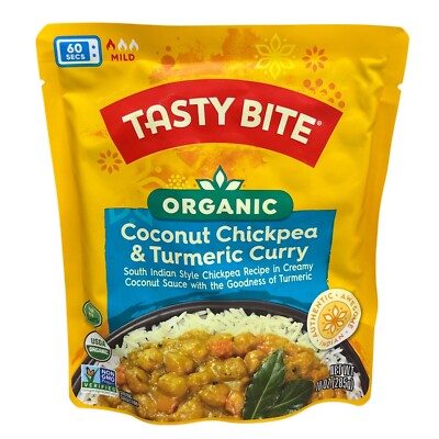 Tasty Bite Organic Coconut Chickpea & Turmeric Curry 10 oz