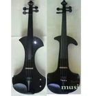 4/4 electric  violin  case bridge string cable rosin ebony pegs headphone B