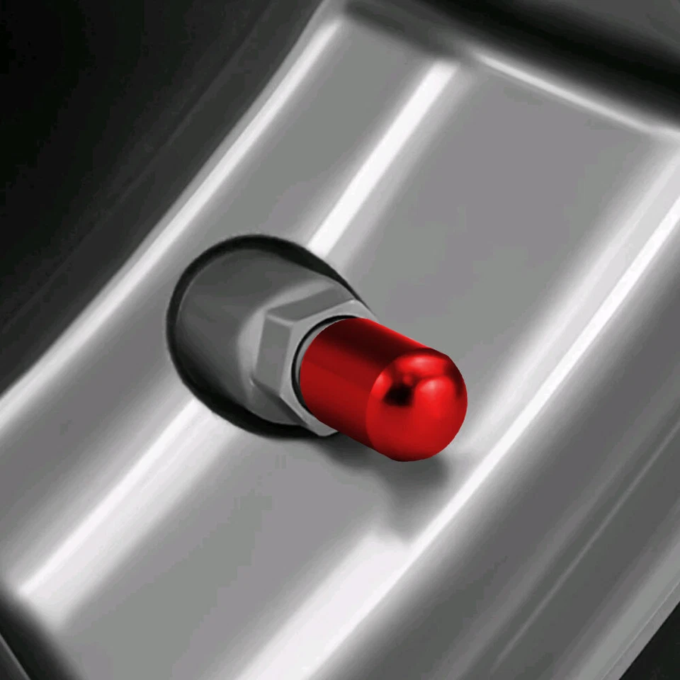 4pc Aluminum Car Tire Valve Cap Tyre Valve Stem Cover Air Dust Wheel Rim Cap. - Image 3 of 4