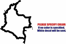 COLOMBIA Country Graphic Die Cut decal sticker Car Truck Boat Window Bumper 12"