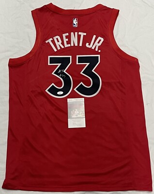 Gary Trent Jr Signed Autographed Toronto Raptors Red Jersey JSA