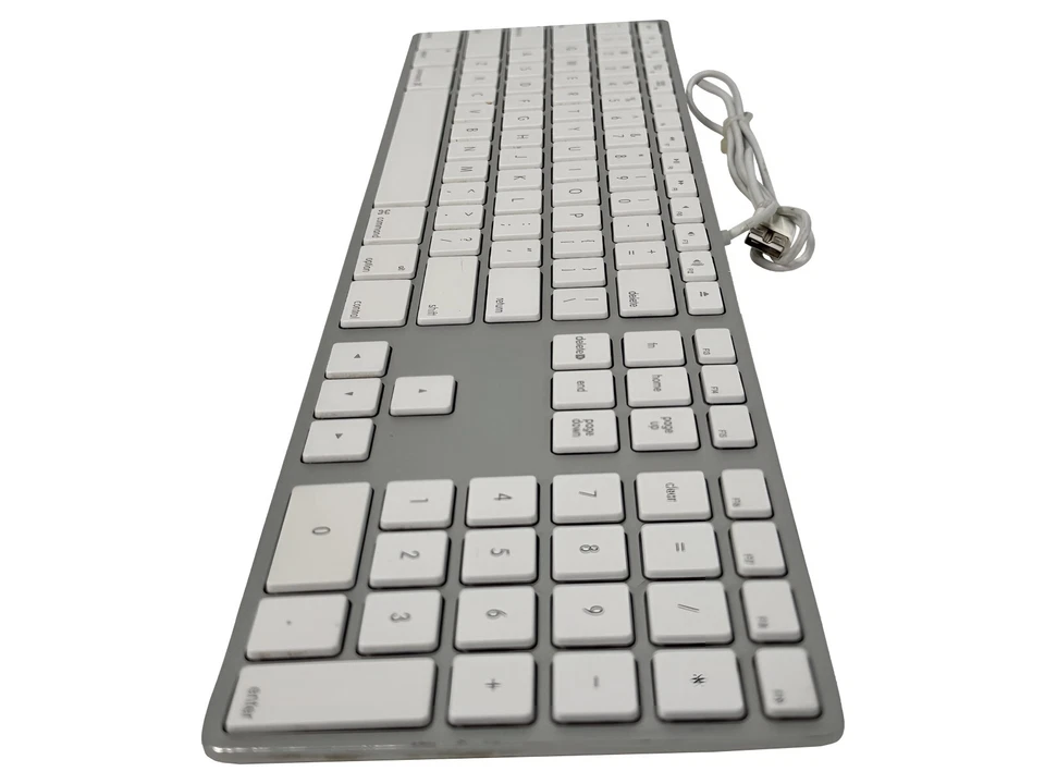 Apple A1243 Aluminum Wired Keyboard MB110LL/A🚀Full Size, Slim, Mac, Genuine OEM - Image 4 of 4