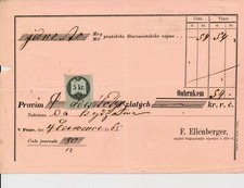 &Ouml;STERREICH 1865 Sch&ouml;nes dokument mit 5kr stempelmarke! Sch&ouml;n, frisch, attraktiv!