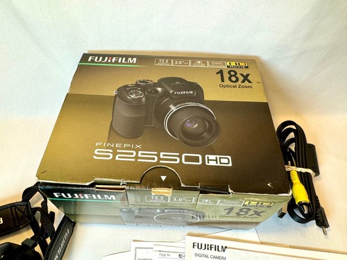 FUJIFILM FINEPIX S SERIES S2500HD 12MP DIGITAL CAMERA 18X OPTICAL WITH BOX - Picture 10 of 15
