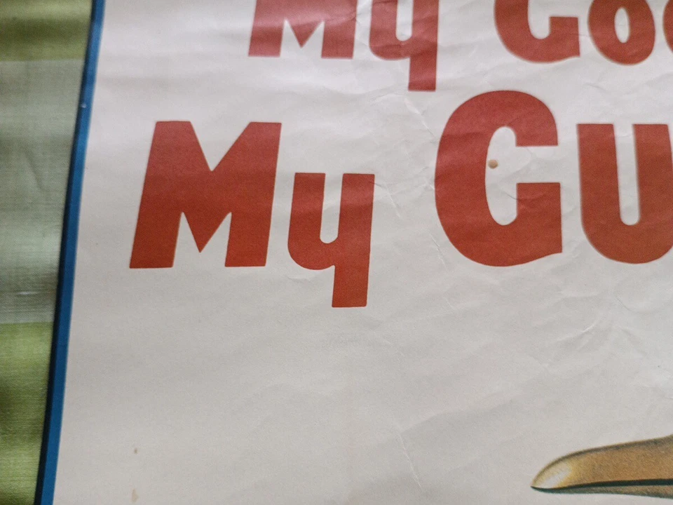 affiche ancienne Bière M'y Goodness M'y Guinness Gendarme Autruche Gilroy 50/73 - Photo 4/4