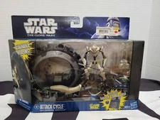 Attack Cycle with General Grievous STAR WARS The Clone Wars Sealed NEW #2 D1