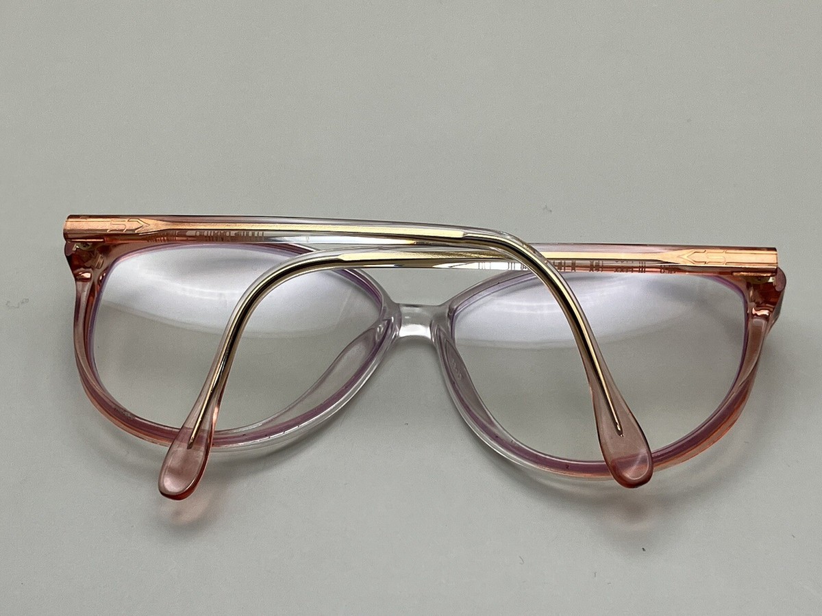 Silhouette SPX M1156 /20 C1173 Crystal Blush Pink Gold Eyeglasses Frame Austria Silhouette Eyeglasses SPX M 1156 /20 C 1216 Peach/Clear  main image 4