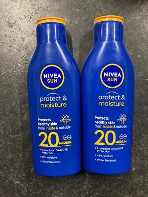 NIVEA PROTECT & FEUCHTIGKEIT SONNENCREME LSF 20 - 2 x 200ml *NEU*