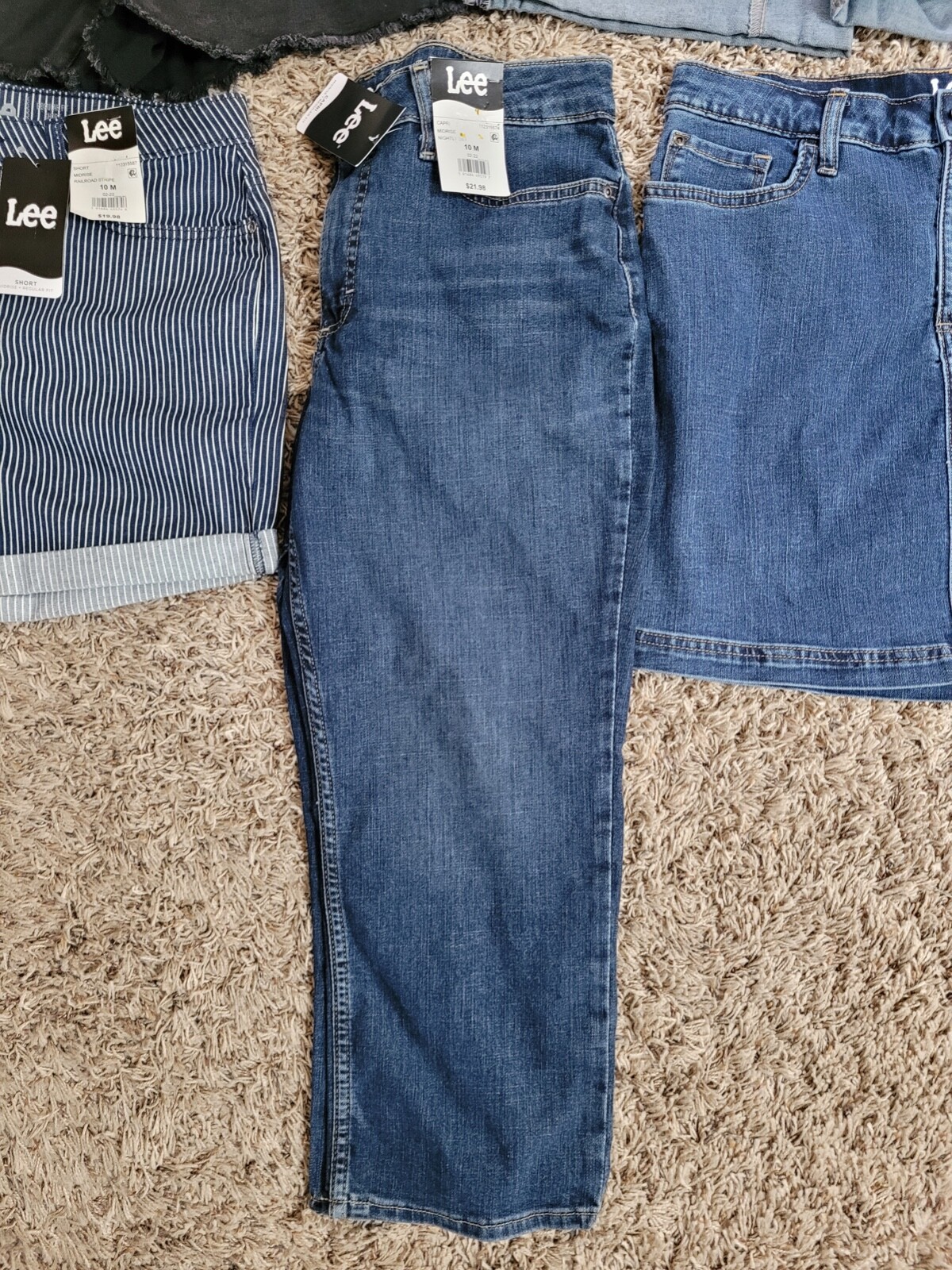 NEW LOT 5 WOMENS LEE PANTS SHORTS SKORTS WOMENS SIZE 10 LEE TIME & TRU image 2
