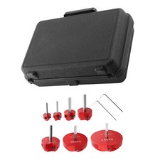 7PCS PVC Pipe Reamer Kit Fitting Socket Saver SCH Plumbing Tools for 1/2" Drills