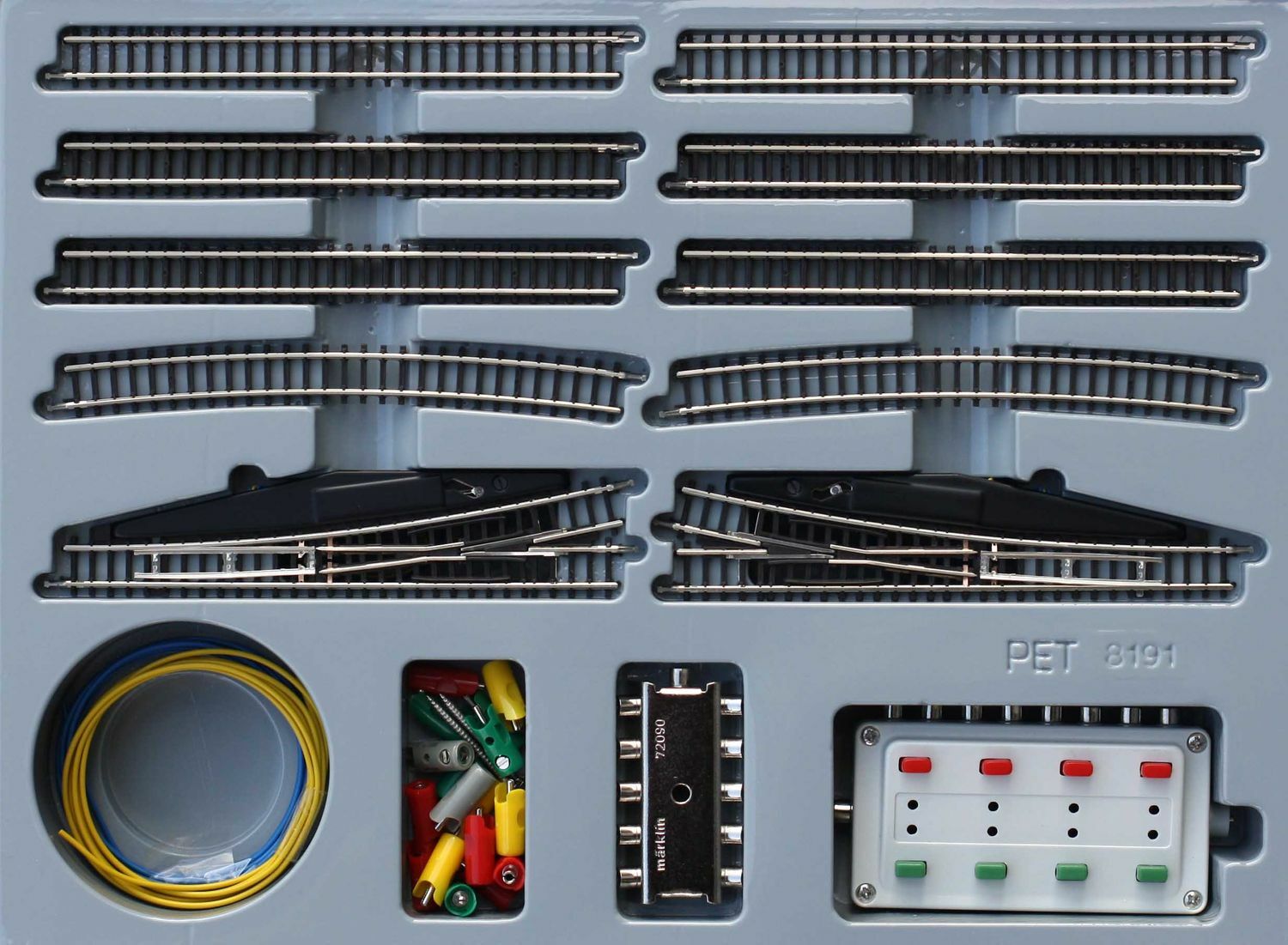Märklin Spur Z 8191 Erweiterungspackung E mit elektrischen Weichen ...