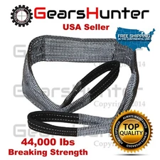 4" (Various Length) 2-Ply Nylon Web Sling Lift Tow Strap Heavy Duty 44000 LBS