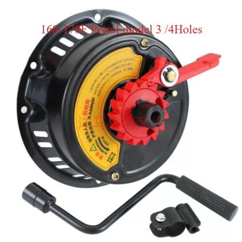 Arrancador sin tirón de manivela manual para máquina dosificadora de generador de motor de gasolina 188-192F - Imagen 8 de 9