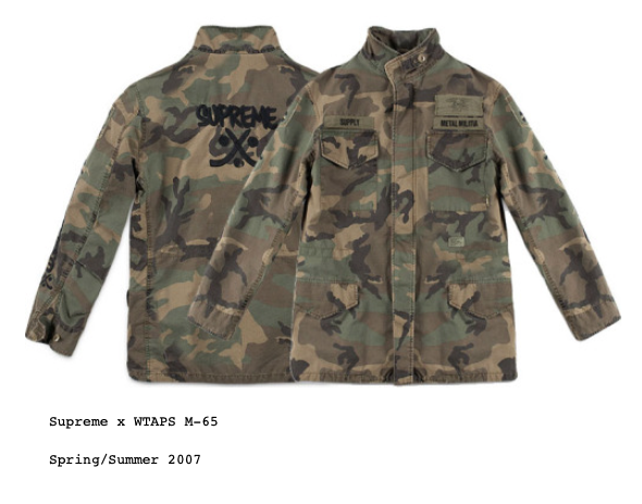 WTAPS x Supreme Metal Militia Woodland Camo Ripstop M-65 WTAPS x Supreme Metal Militia Woodland Camo Ripstop M-65