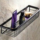 45cm Oil Rubbed Bronze Bathroom Shower Caddy Basket Wall Mounted Storage Basket