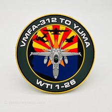 "VMFA-312 TO YUMA" Checkerboards WTI 1-26 F/A-18C Hornet - PVC Patch