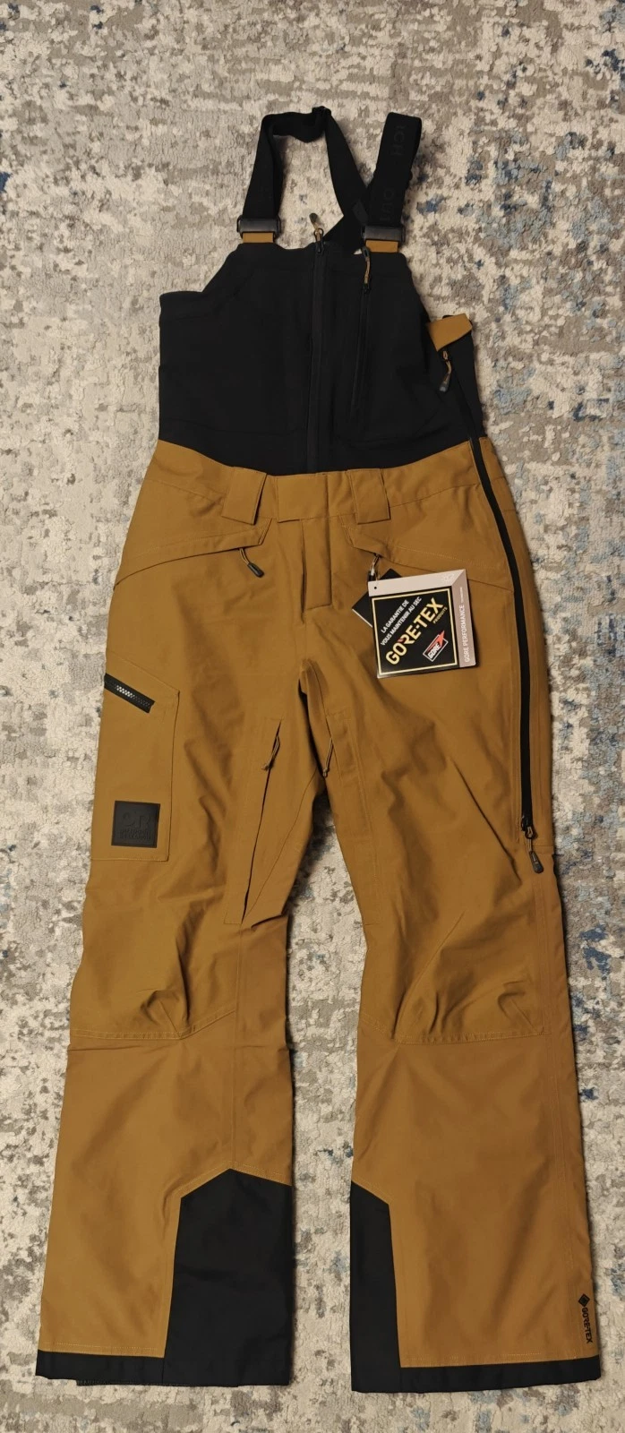 Outdoor Research Kulshan Storm Bibs Womens XS Gore-Tex Tapenade/Black Ski -17