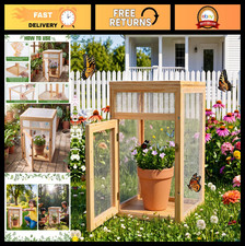 Wooden Butterfly Habitat Cage Kit - Monarch Caterpillar Enclosure, Mesh Tent, In