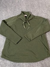 Columbia Sweatshirt Womens XL Green Funnel Ne...