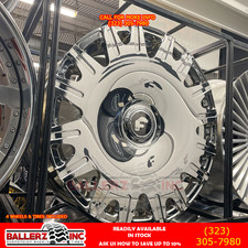 26x910 Forgiato Enzo-m Chrome Xl Floater Cap Wheels Tires 5 6 Lug Fitment