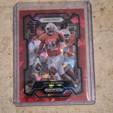 2024 Panini Prizm Draft Picks - Jaylan Ford #190 Red Ice Prizm (RC)