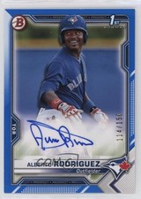 2021 Bowman Paper Prospect Blue Border /150 Alberto Rodriguez #PAPR-AR Auto 0p10