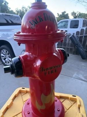 Jack Daniel's Tennessee Fire 3 foot tall red fire hydrant - liquor promo