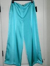 Women's Tahari Turquoise Silky Dress Pants Size 12-NWT