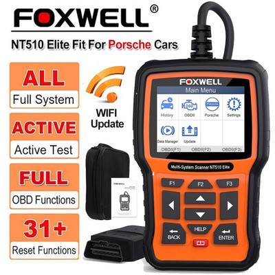 Foxwell NT510 Elite For Porsche Bi-directional All System Diagnostic Reset Scann