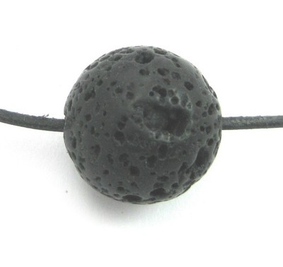 Kugel Lava gebohrt 20 mm