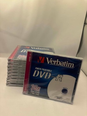 Verbatim DVD-R 10 Pack ( 10 Stück) Photo Printable (16x Speed) 4.7GB NEU;