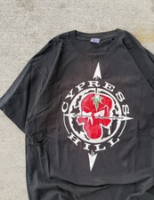 Vintage Cypress Hill Band Men's Phunky Graphic Print Crew Neck T-Shirt Black XL