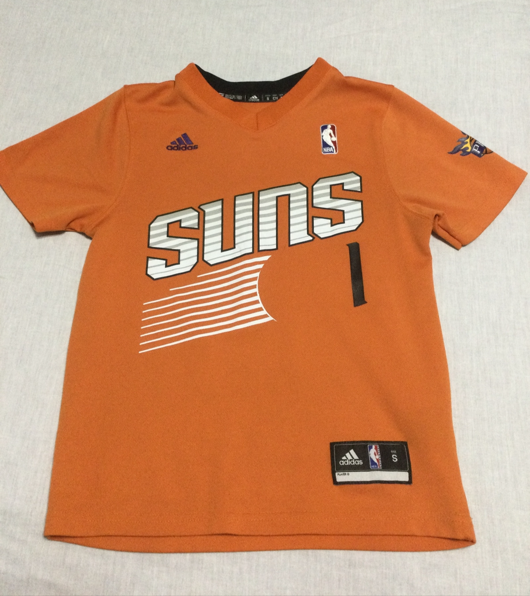 Adidas Phoenix Suns Devin Booker Shirt Youth Small Orange