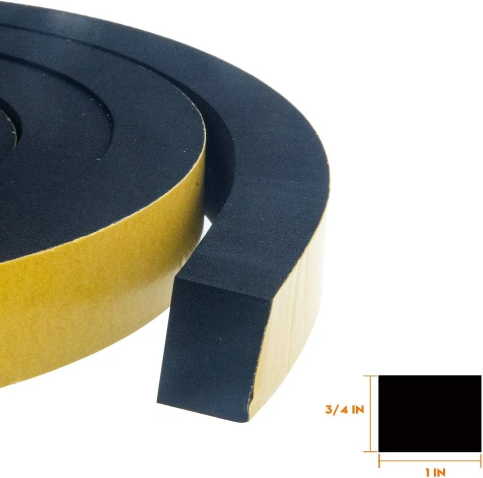 Weather Stripping Foam Insulation Strips with Adhesive for Door/Air Conditioner - Image 2 of 4