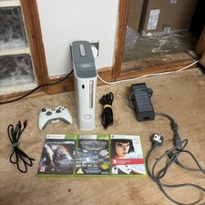 Xbox 360 Console Bianca 60GB Bianca con Controller, Power Brick, Cavo HDMI e Lan