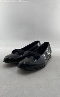 Peal & Co. Brooks Brothers Mens Black Slip On Pump Dress Shoes Size US 10
