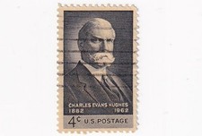 STAMP US SCOTT 1195  Charles E. Hughes  4 CENT 1962 USED FANCY CANCEL - E