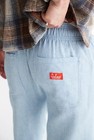 Cookman Chef Pants Milk Tweed Herringbone Sky Drawstring Elastic Waist XL 