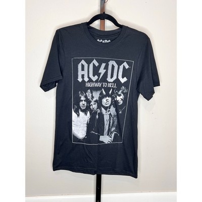 AC/DC ''Highway to Hell'' Cotton Short Sleeve Graphic T-Shirt. Black Womens S NWOT