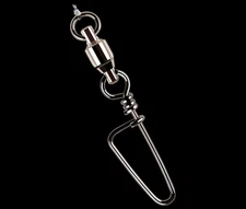 50 NEW Stainless #6 Steel Ball Bearing Swivels With CRANE DUO LOCK SNAP 