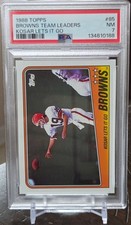 1988 Topps - Browns Team Leaders #85 (Kosar Let's It Go) PSA 7 Near Mint