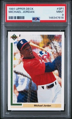 1991 UPPER DECK #SP1 MICHAEL JORDAN PSA 9 and psa 8 included with