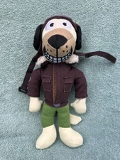 Turkish Airlines CAPTAIN KANGAL Mascot Airplane Pilot Dog Stuffed Plush 9"