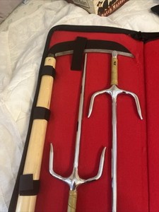 Karate Set Of  Weapons In Black Case 