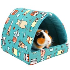 UPINS 2Pcs Guinea Pig Hideout,Guinea Pig Bed Houses Washable Small Animal Hou...